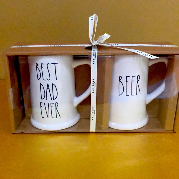 Rae Dunn “ Best Dad Ever” & “Beer” mug set - Picture 1 of 6